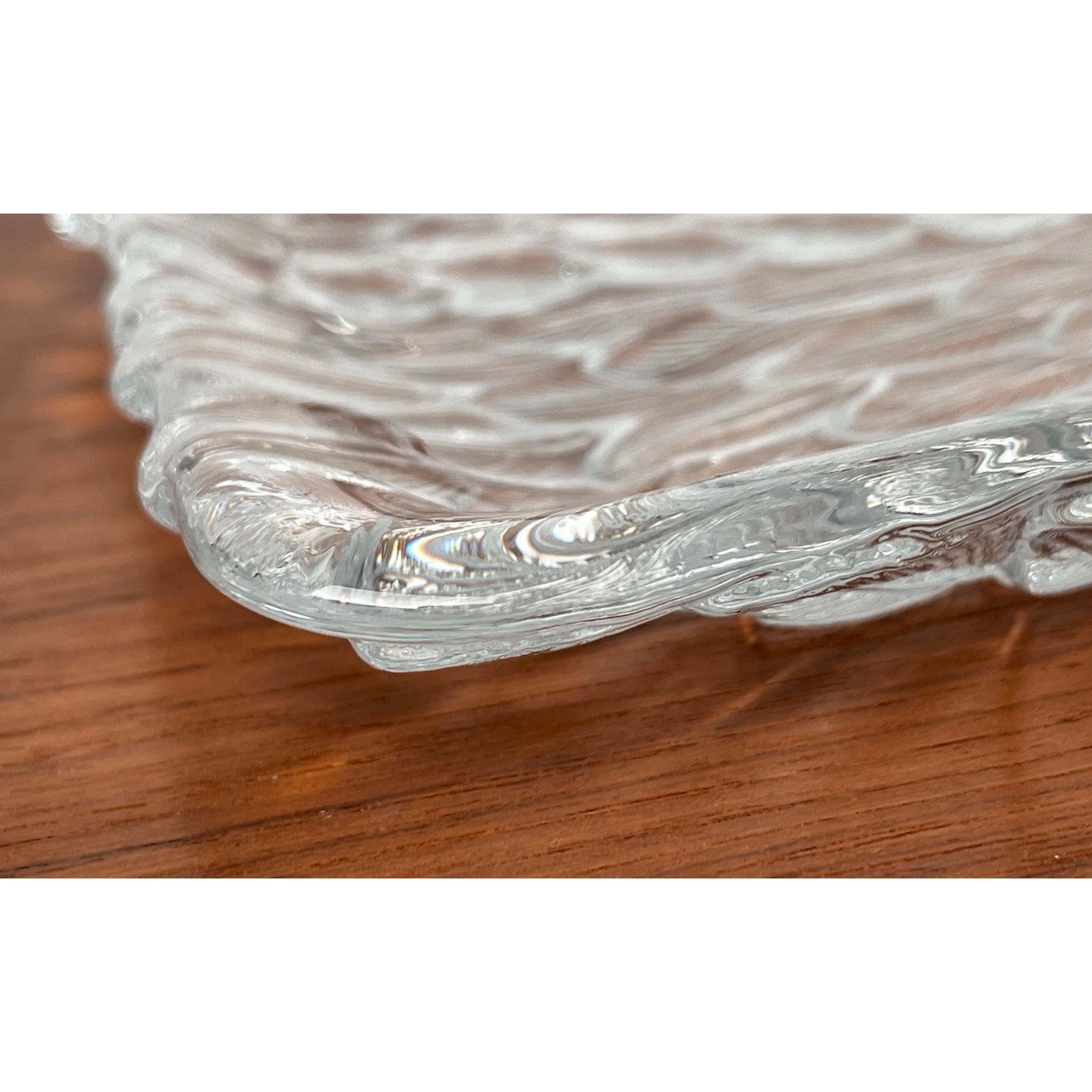 Vintage 4 Jahreszeiten Baum Design Glas Tortenplatte von Riedel Glas, 1970er Jahre im Angebot 9