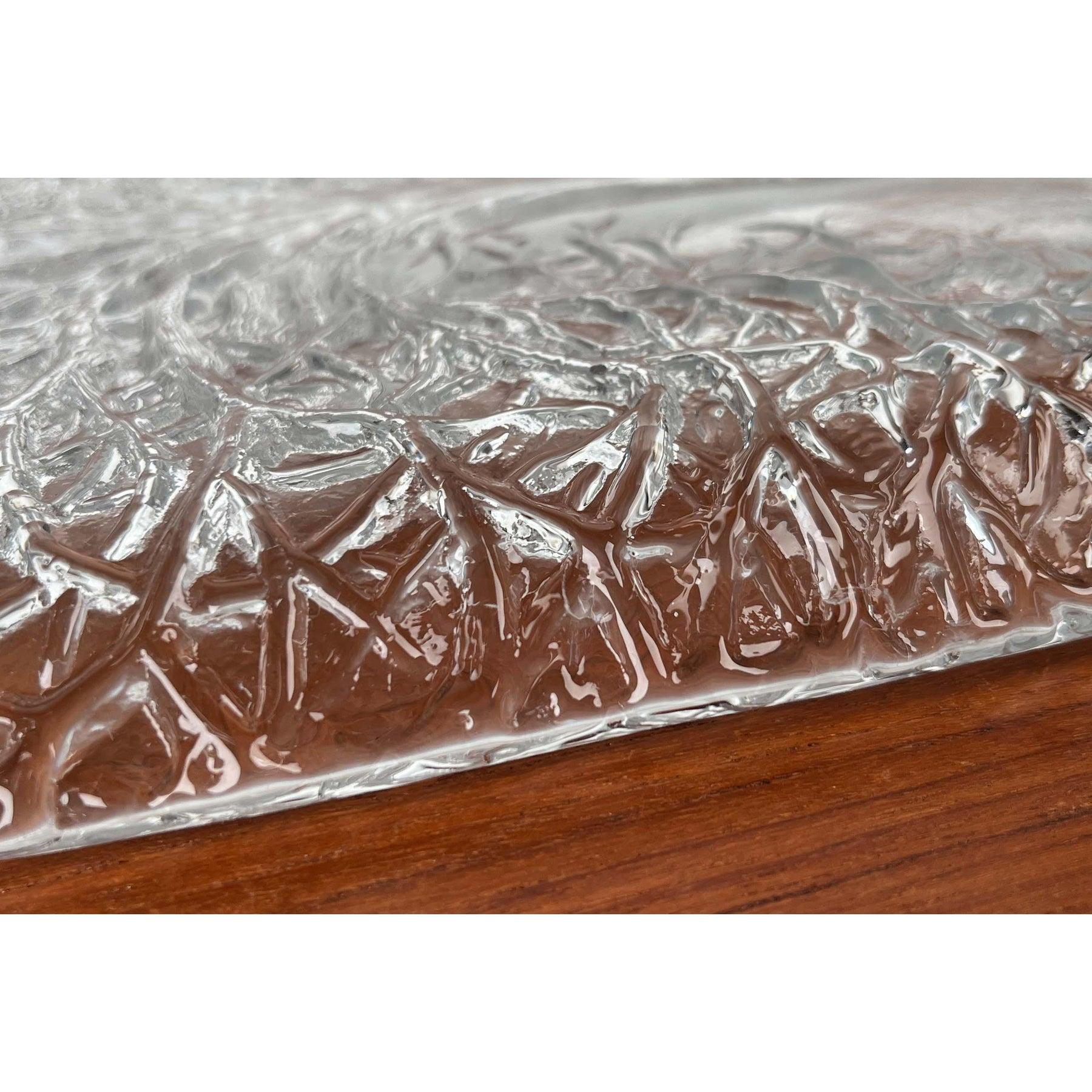Vintage 4 Jahreszeiten Baum Design Glas Tortenplatte von Riedel Glas, 1970er Jahre im Angebot 10