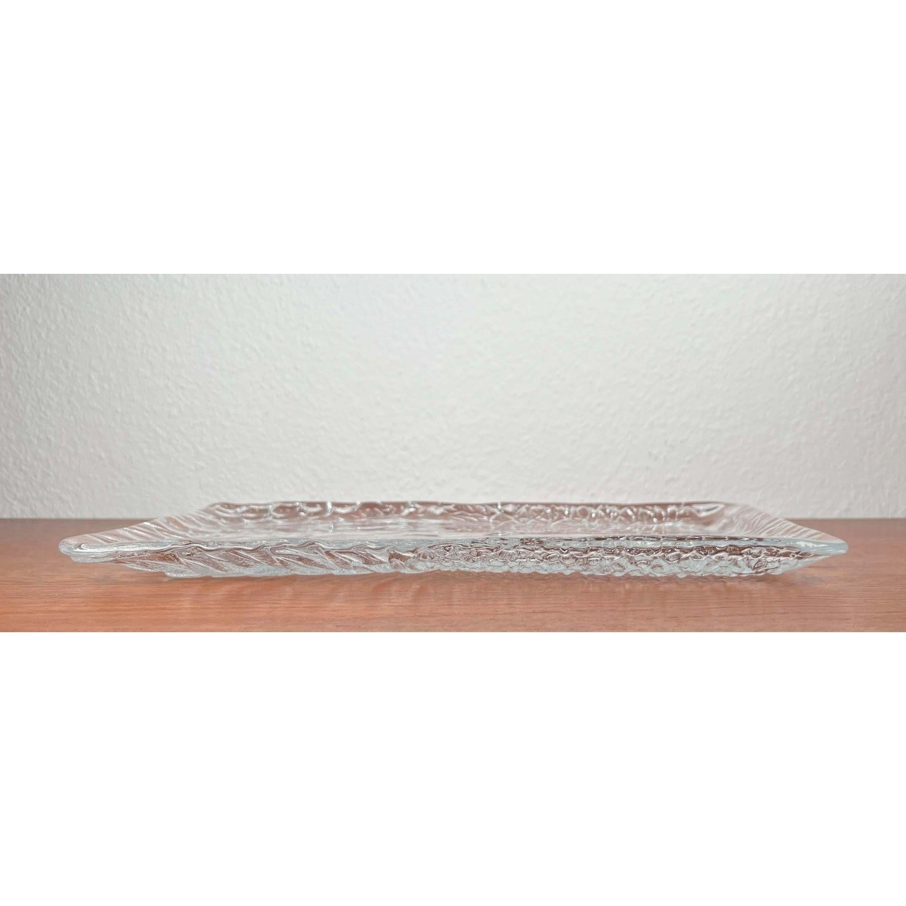 Vintage 4 Jahreszeiten Baum Design Glas Tortenplatte von Riedel Glas, 1970er Jahre im Angebot 13