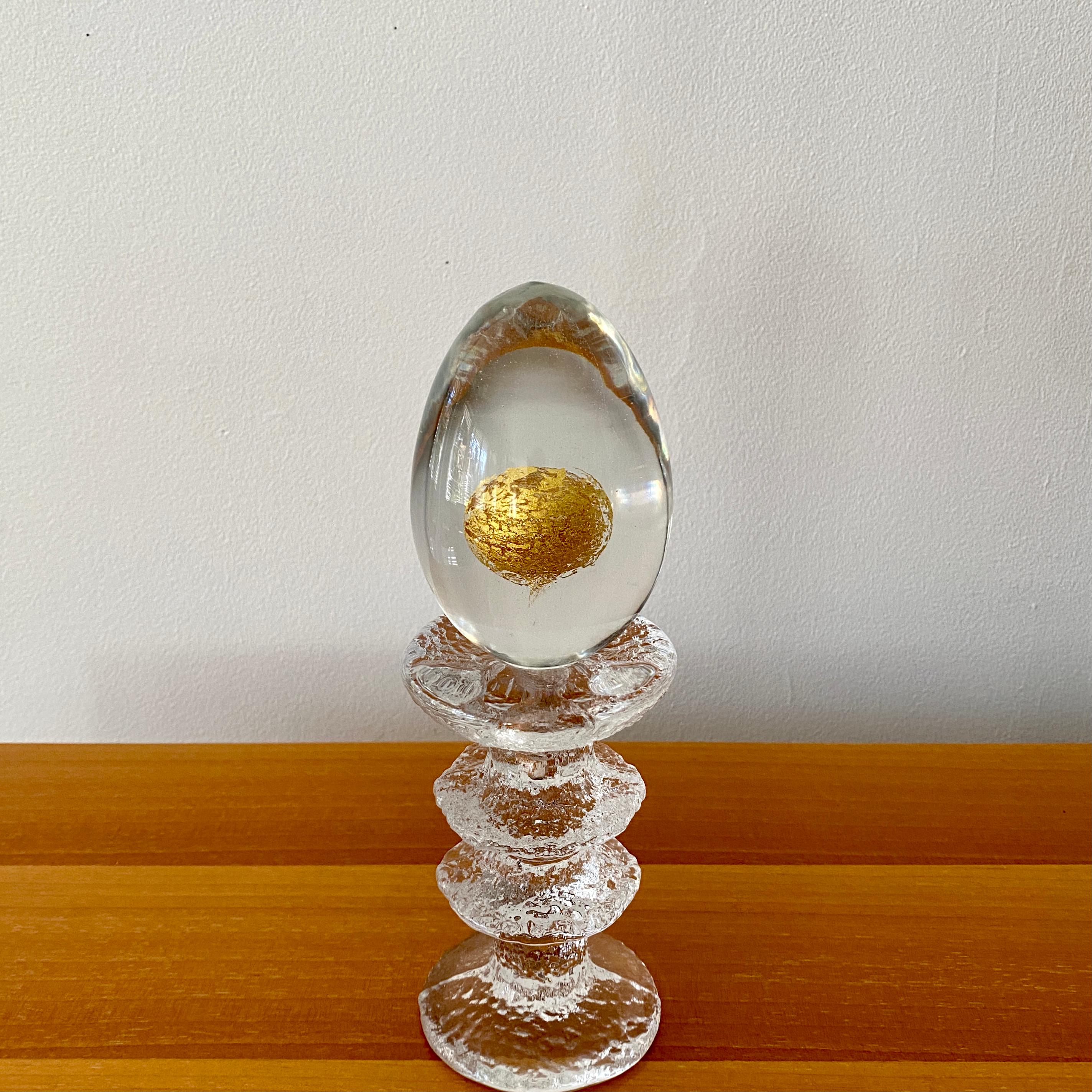 Italian Vintage Venini Egg Designed by Tapio Wirkkala For Sale