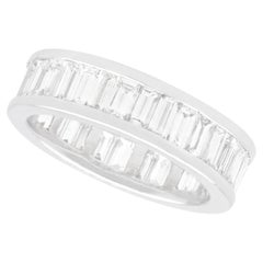 Vintage 4.00 Carat Diamond and Platinum Full Eternity Ring Circa 1990
