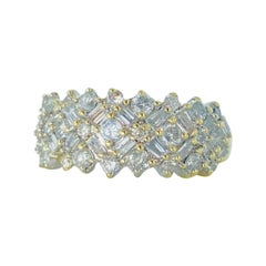 Vintage 4.00 Carat Total Weight Mixed Diamonds Shape Cut Ring 14k