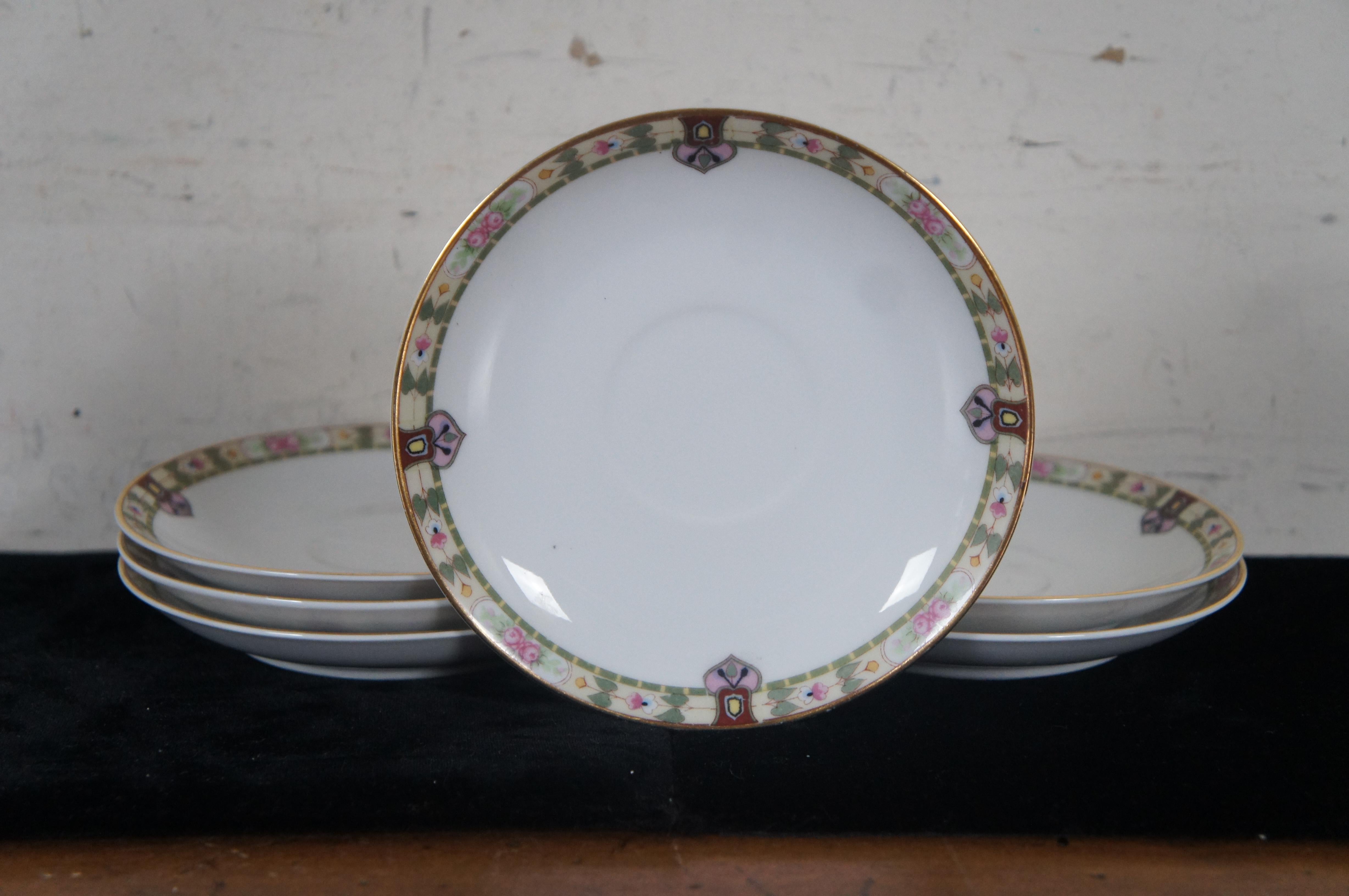 Vintage 41-teiliges Noritake Regina geblümtes Porzellan feines China Tafelgeschirr 13674, Vintage 3