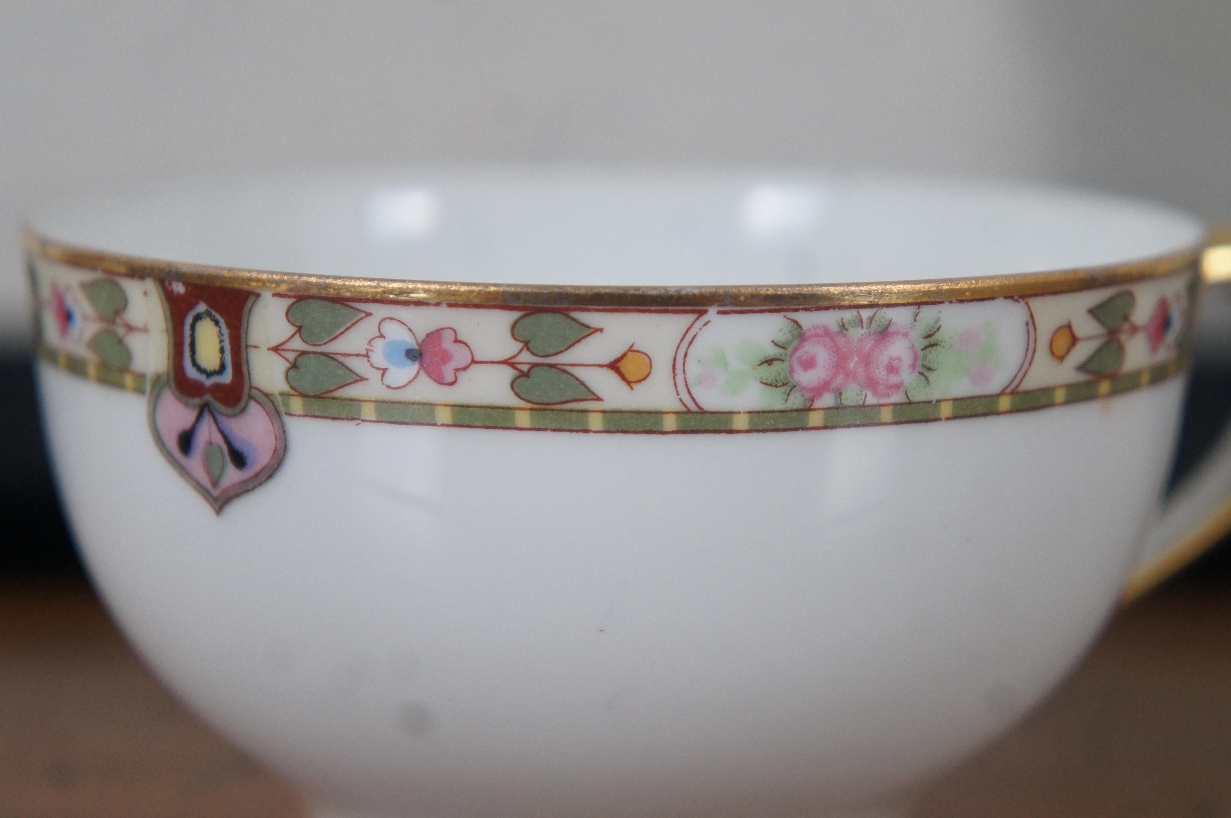Vintage 41-teiliges Noritake Regina geblümtes Porzellan feines China Tafelgeschirr 13674, Vintage 5
