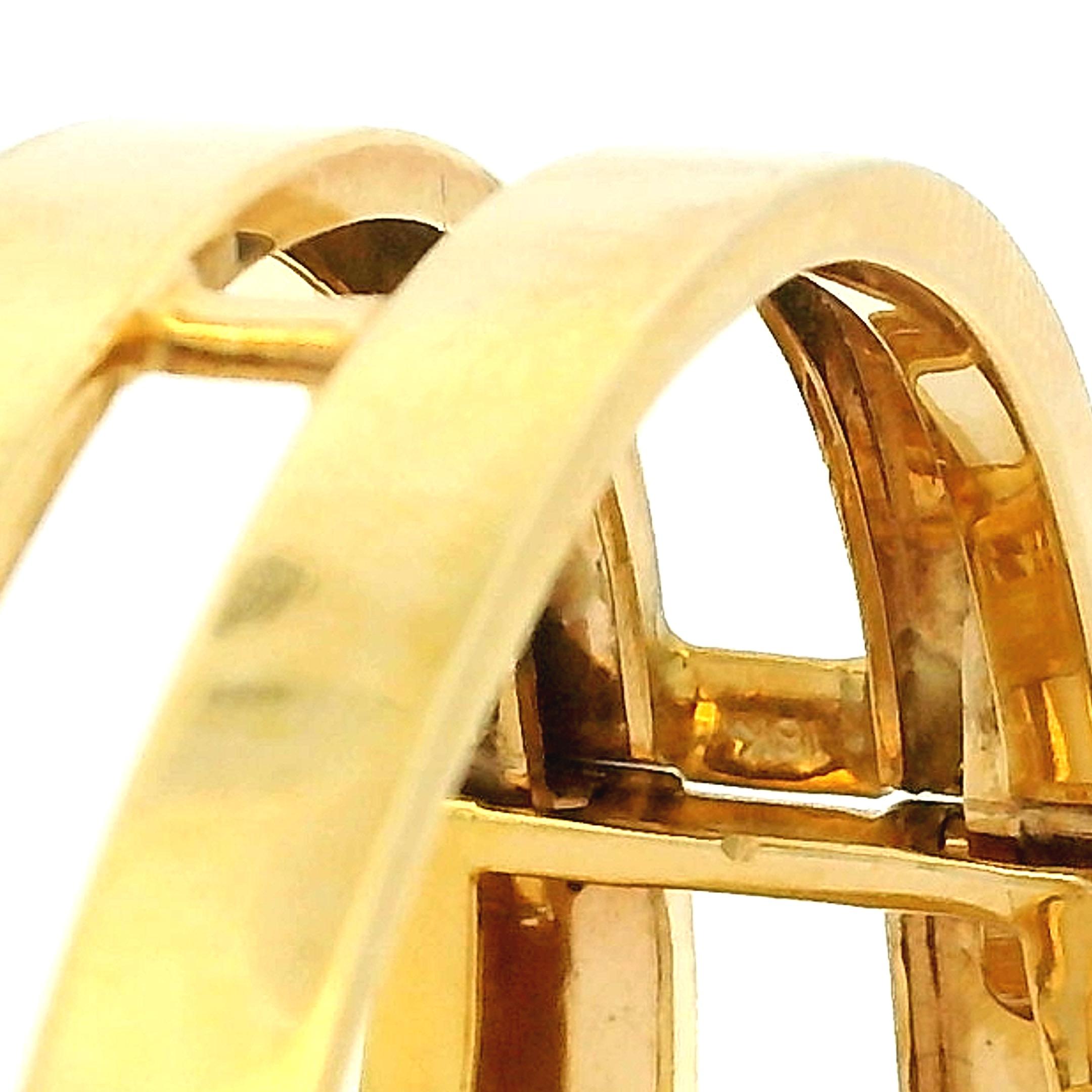Bangle d'epoca in oro giallo 18 carati con citrino da 44,40 carati del 1960 in vendita 8