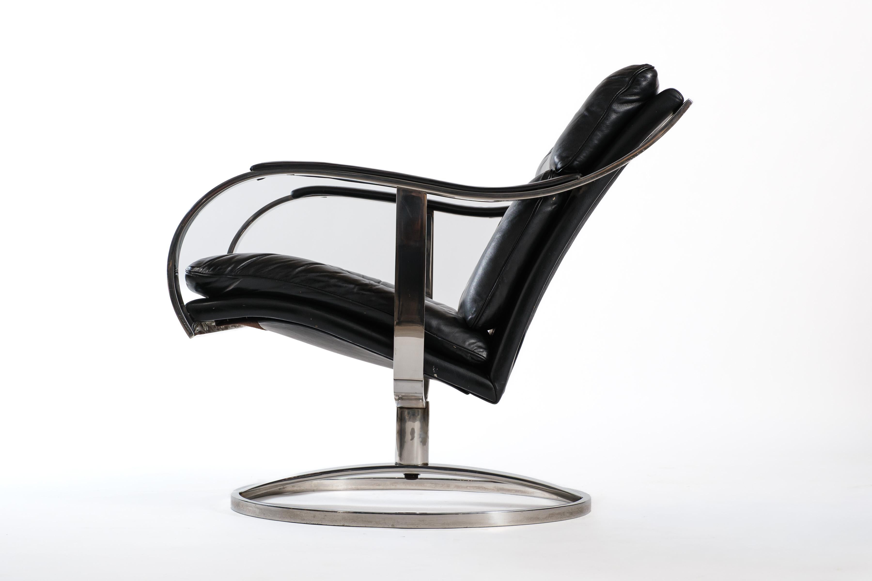 Mid-Century Modern 455 Lounge Chair By Leaver and Portman for