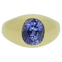 Vintage Ring mit 4,65 Karat Saphir