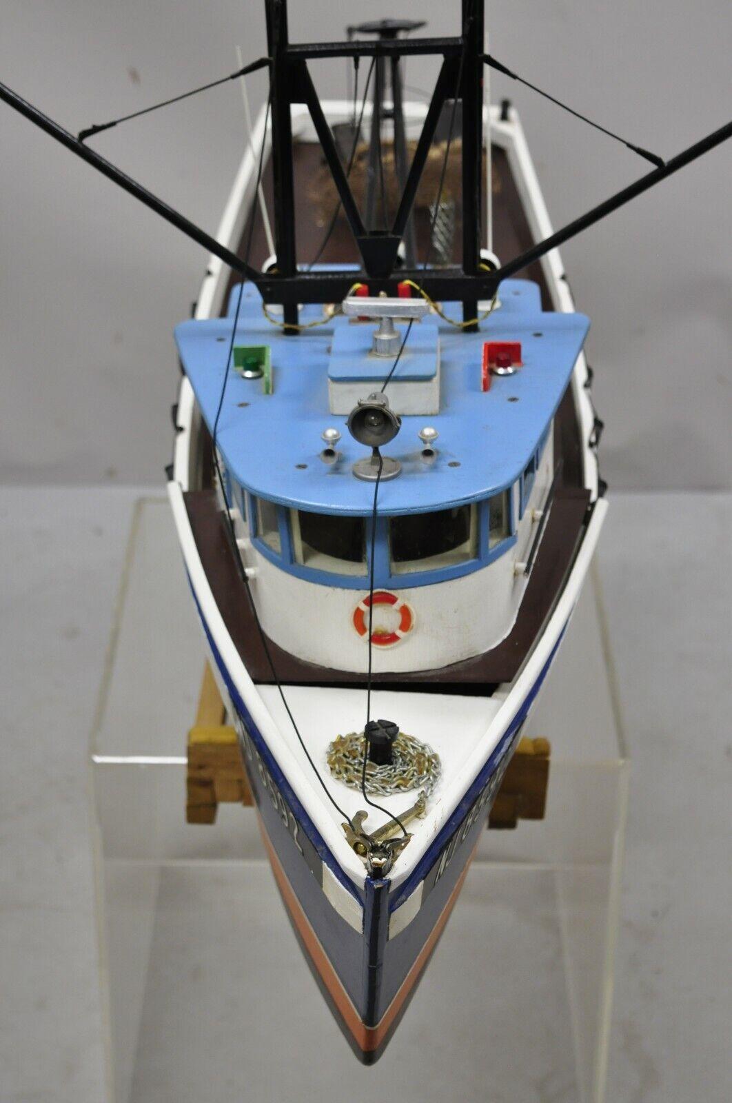 Vintage Fishing Boat Ship Model a, Rab NJ 8592 For Sale 1