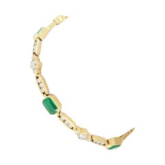 Vintage 4,80ct Smaragd und Diamant Boodles Armband, gestempelt 1993