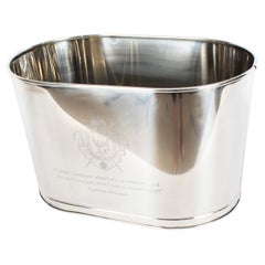 Vintage 5 Bottle Silver Plated Wine Cooler Ice Bucket 20th Century