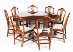 Vintage 5 ft 3" Diam Dining Table by William Tillman 20th Century