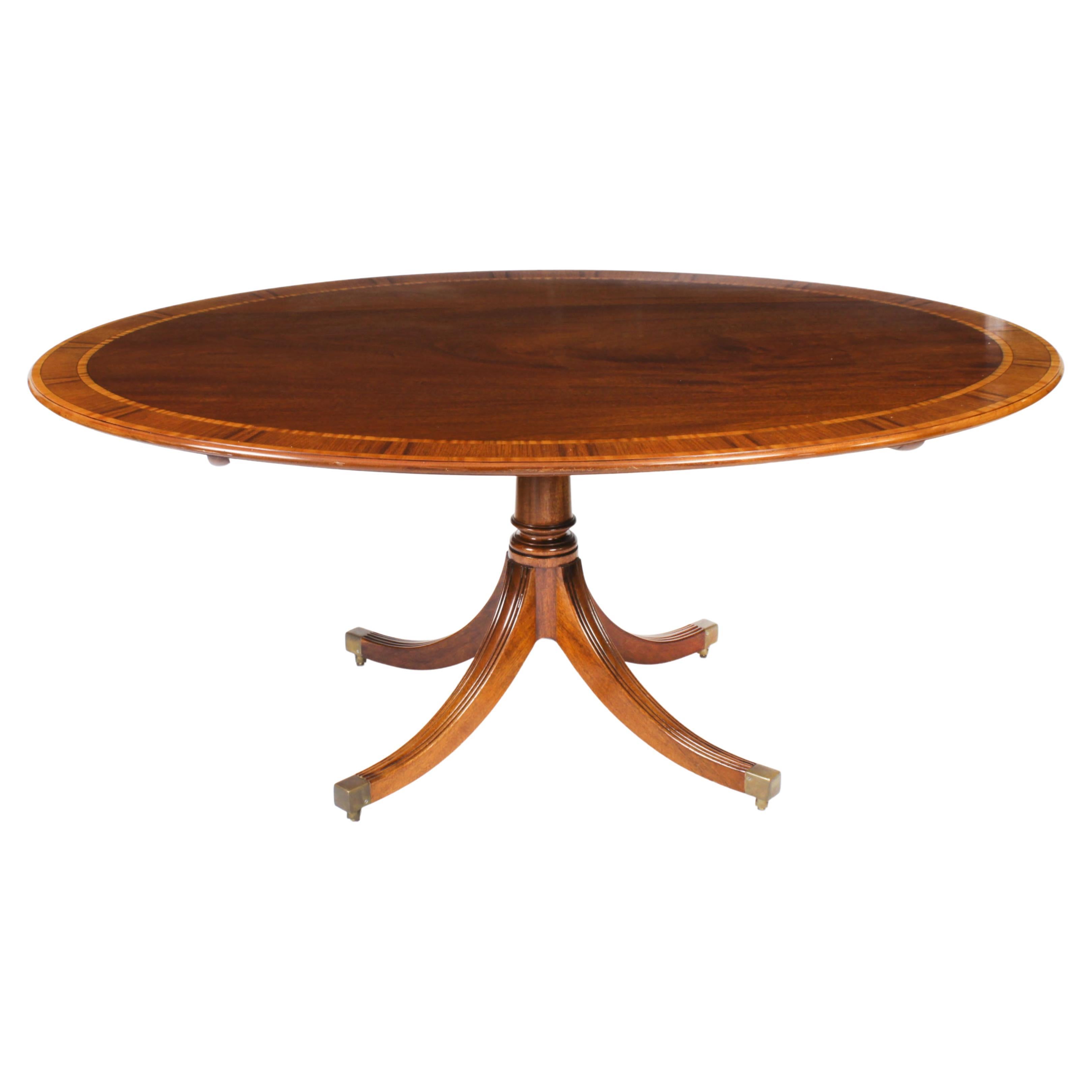 Vintage Oval Mahogany Dining Table by William Tillman, 20th Century