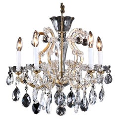 Vintage 5 Light Maria Theresa Crystal Chandelier