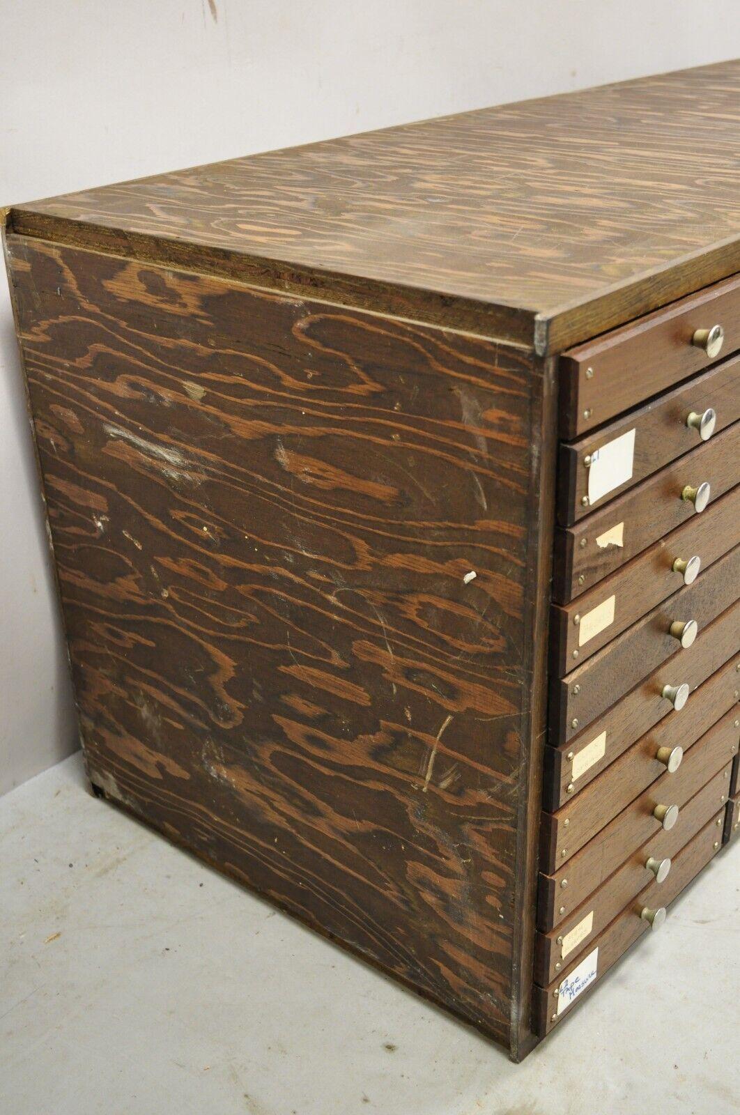 Vintage 50 Drawer Wooden Watchmakers Parts Tool Cabinet Storage Chest 3