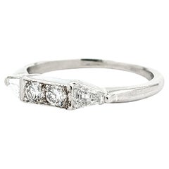 Vintage .50ctw Diamond Ring In Platinum