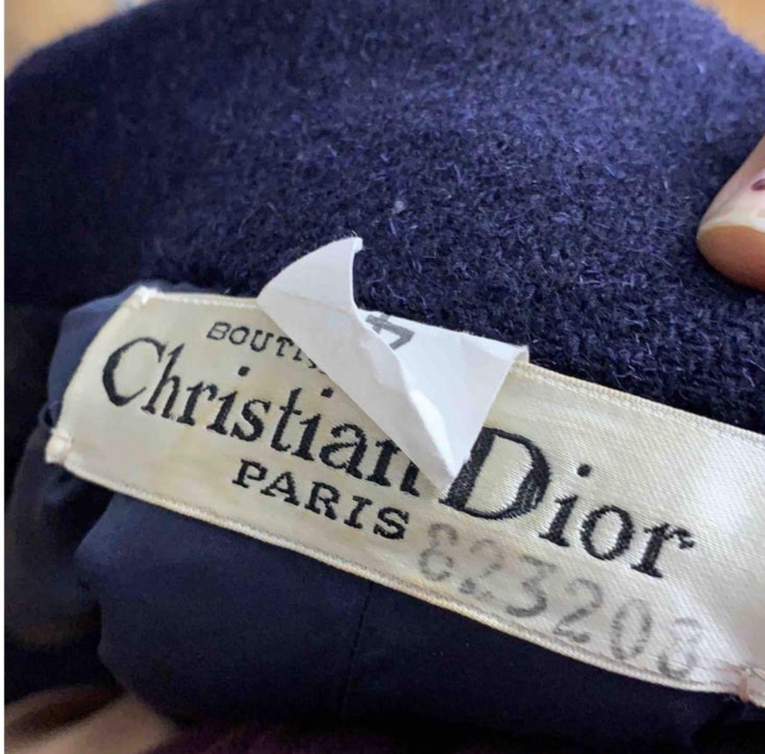 Vintage 50er Christian Dior Mantel im Angebot 1