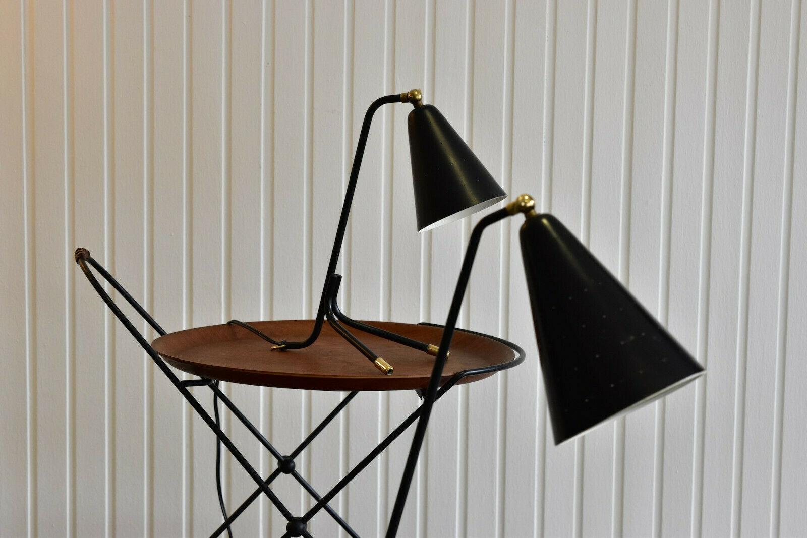 Scandinavian Modern Vintage 1950s Table Lamp Svend Aage Holm Sørensen Made in Denmark