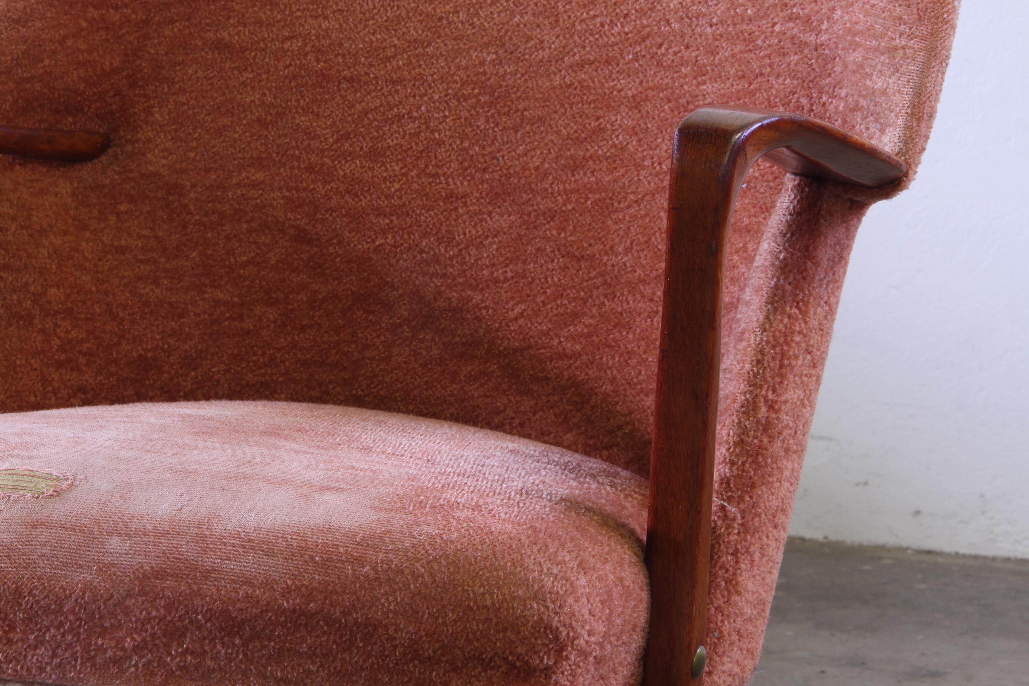 Fatto a mano Poltrona in teak anni '50 - The Moderninavian Design in vendita