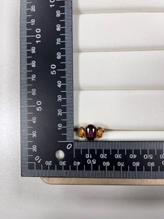 Vintage 5.63Ct Granat Citrin Ring in 14 Karat Gelbgold