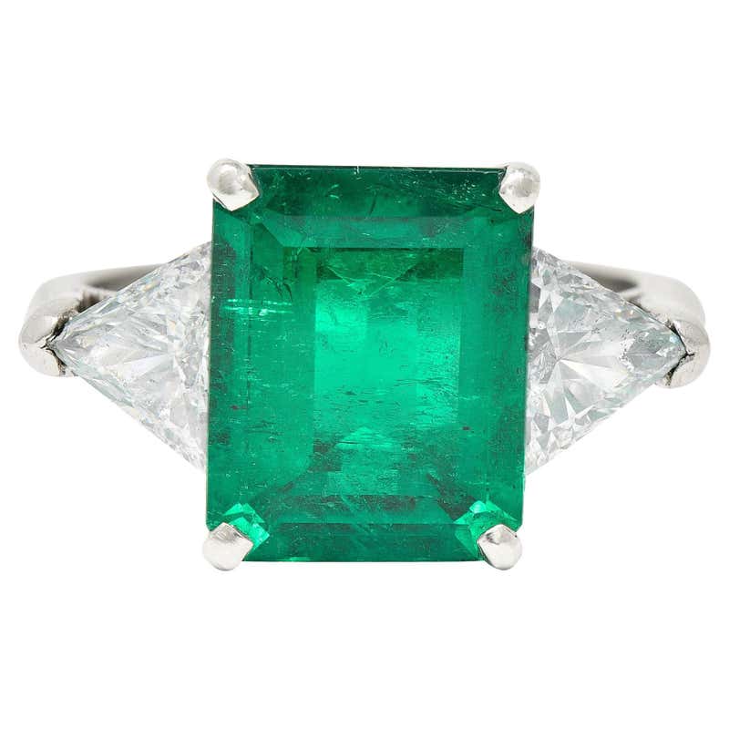 5 Carat Colombian Emerald Ring For Sale at 1stDibs