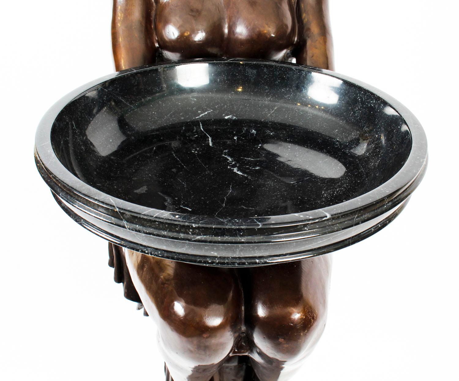 Vintage 5ft Biba-Bronze-Deko-Damen-Skulptur aus Bronze, 20. Jahrhundert (Ende des 20. Jahrhunderts) im Angebot