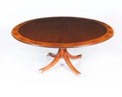 Vintage 5ft3" Round Table & 8 Chairs by William Tillman 20th Century