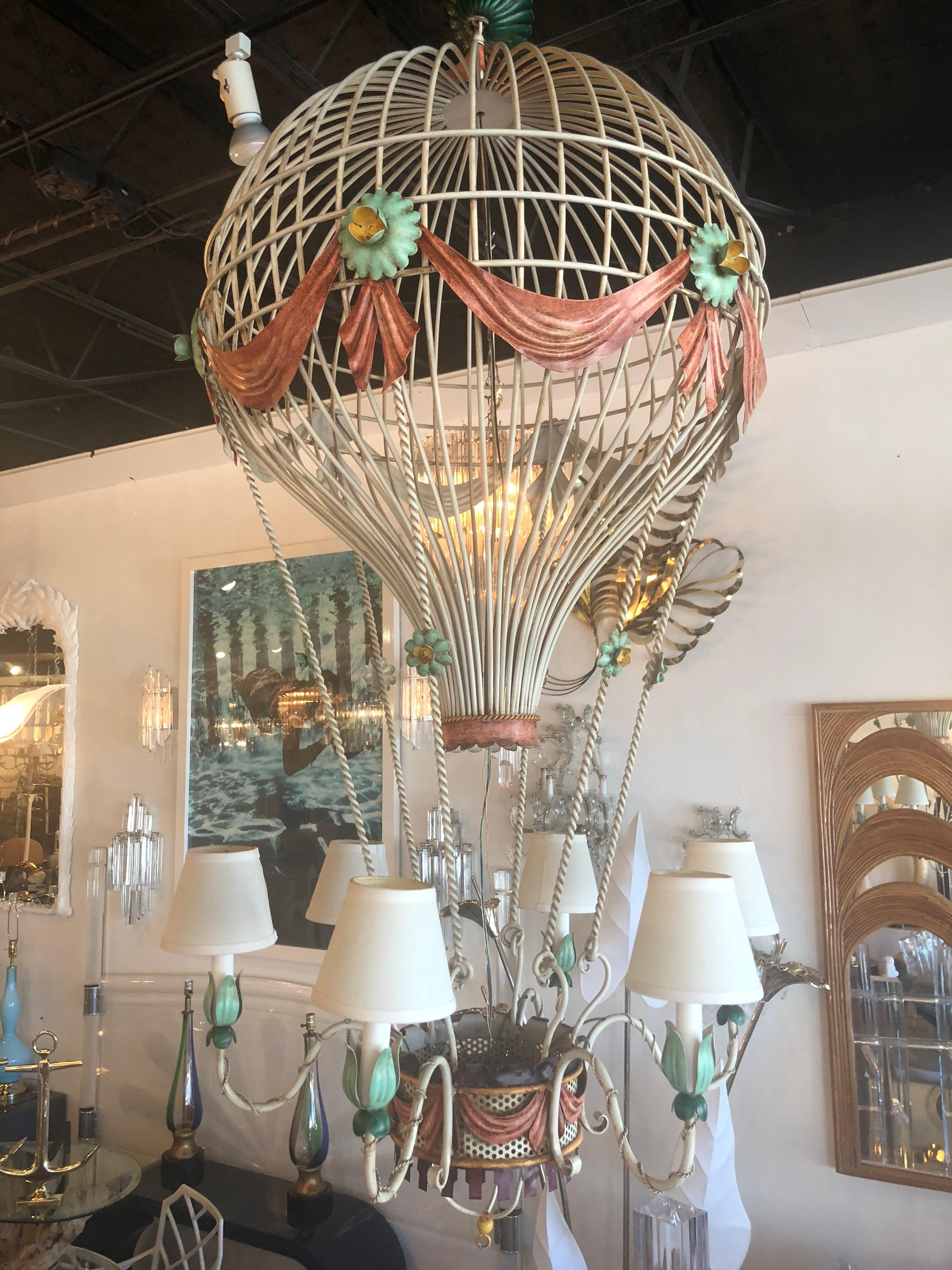 vintage hot air balloon chandelier
