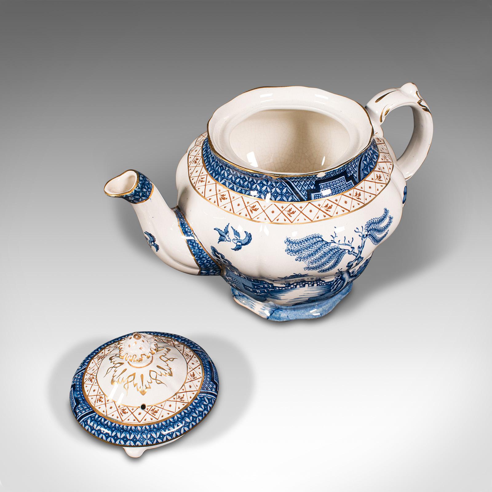 Vintage 6 Person Tea Service, English, Ceramic, Decorative, Teapot, Serving Jug Bon état - En vente à Hele, Devon, GB