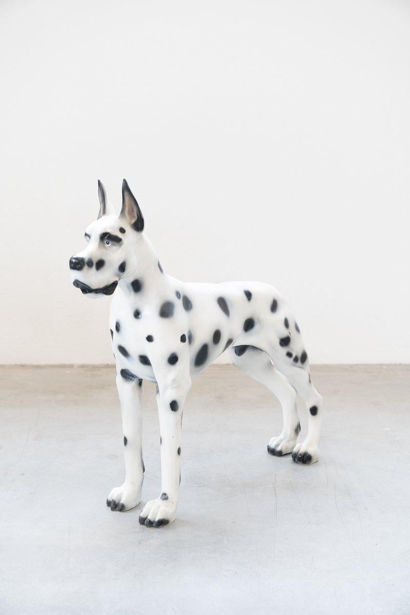 Vintage 60-70s Resin Dalmatian Sculpture – Quirky Retro Collectible in vendita 10