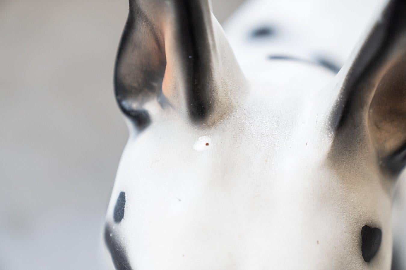 Vintage 60-70s Resin Dalmatian Sculpture – Quirky Retro Collectible in vendita 3