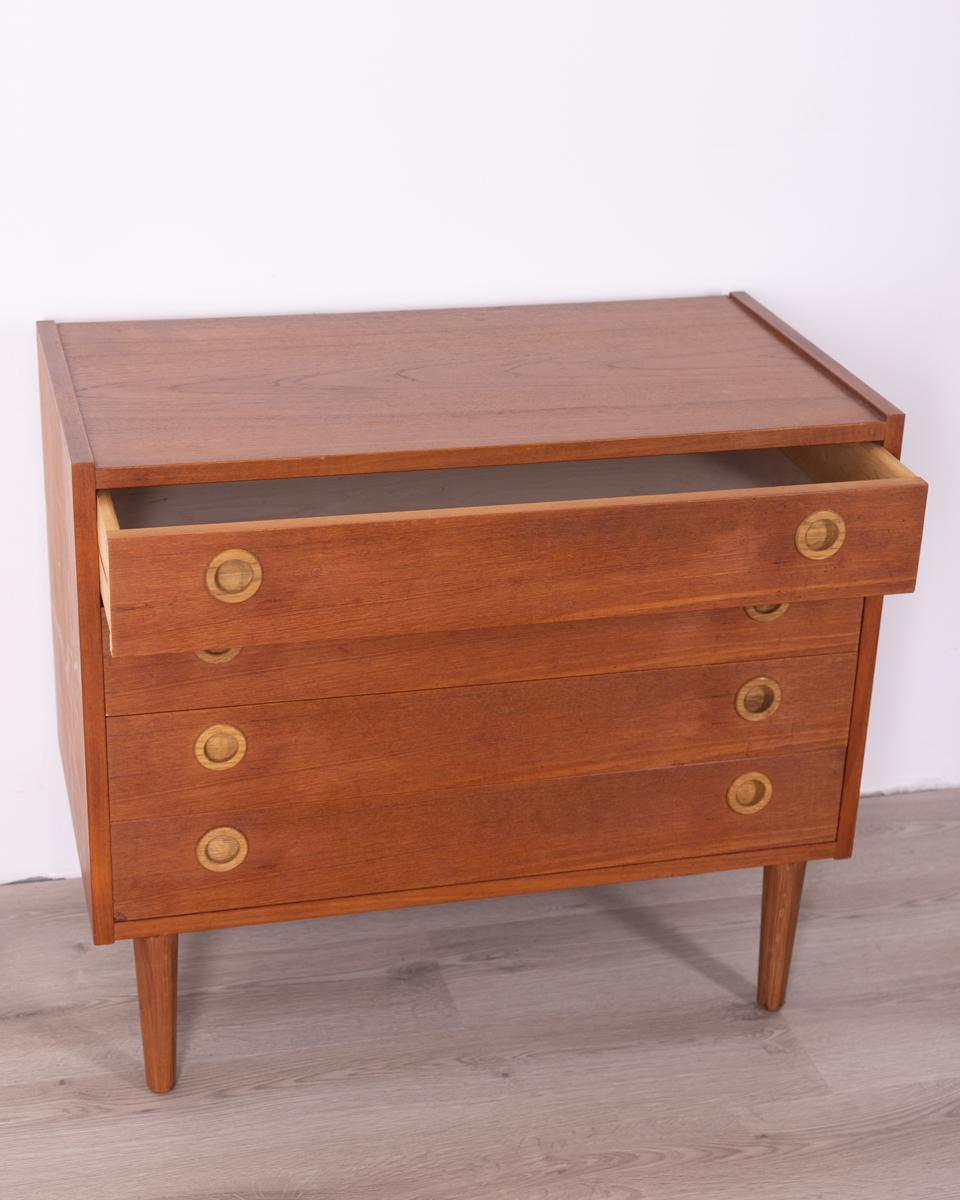 Vintage 60's Drawer Unit in Teak Wood Danish Design In Good Condition In None, IT
