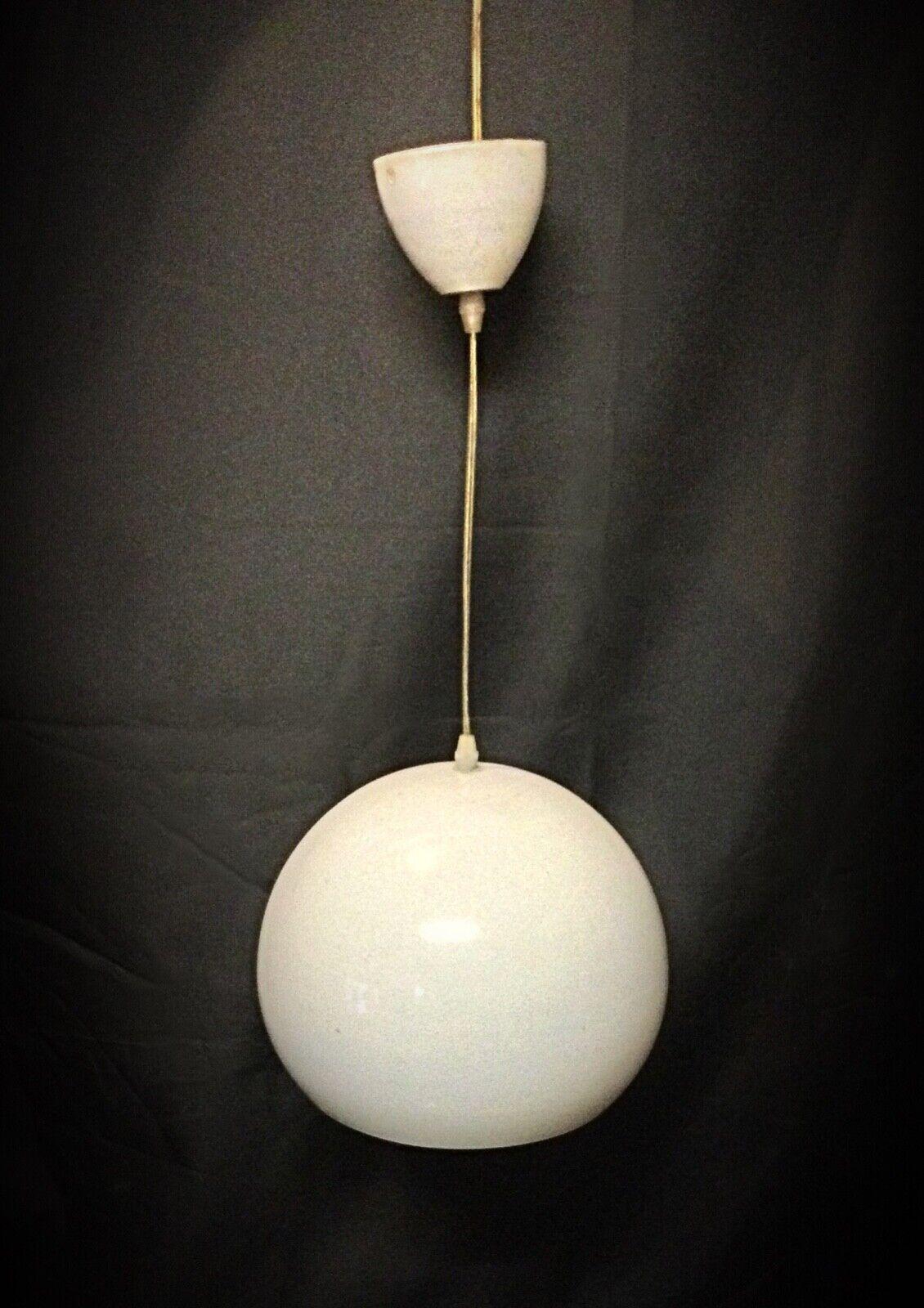 Empire Vintage 60's Enamel Metal Hanging Lamp – Retro Suspension Light - 2Y05 For Sale
