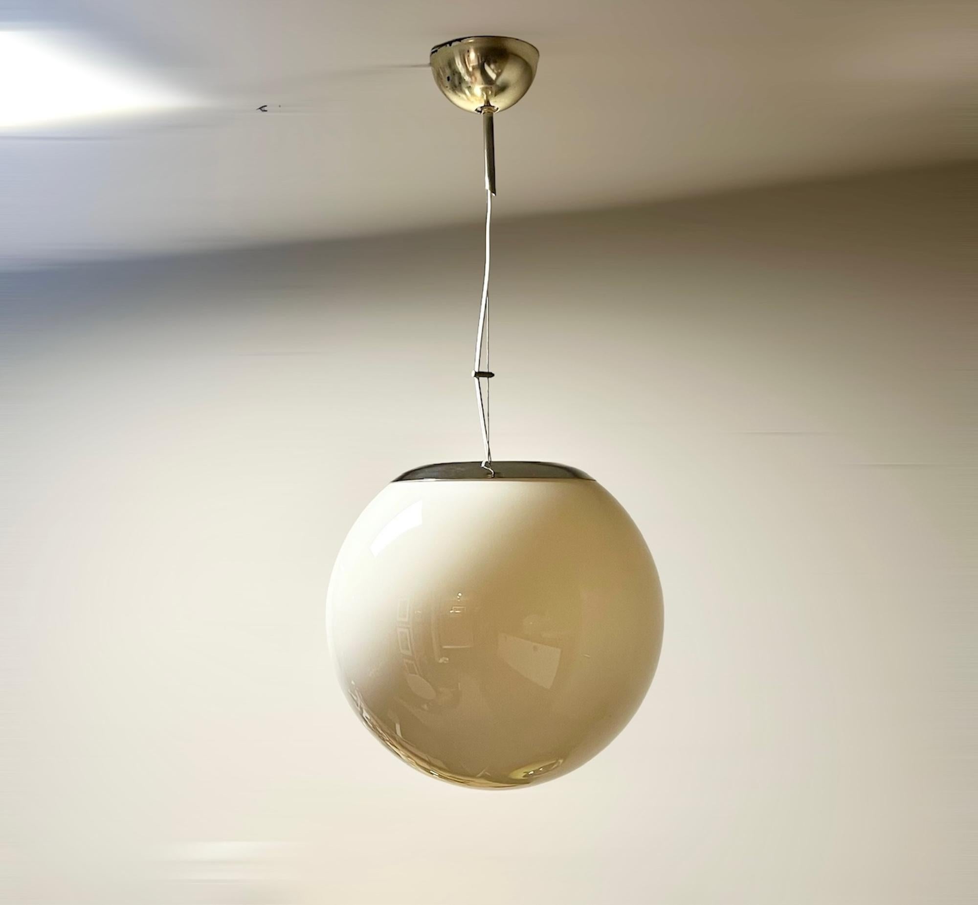 Lámpara Globo vintage de los años 60 de Angelo Brotto para Esperia - Animalier Print en venta 2