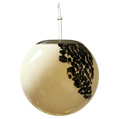 Vintage 60s Globe Chandelier by Angelo Brotto for Esperia - Animalier Print