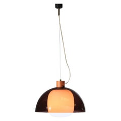 Vintage 60's Italienisch Hängelampe Decke Kronleuchter Stilnovo