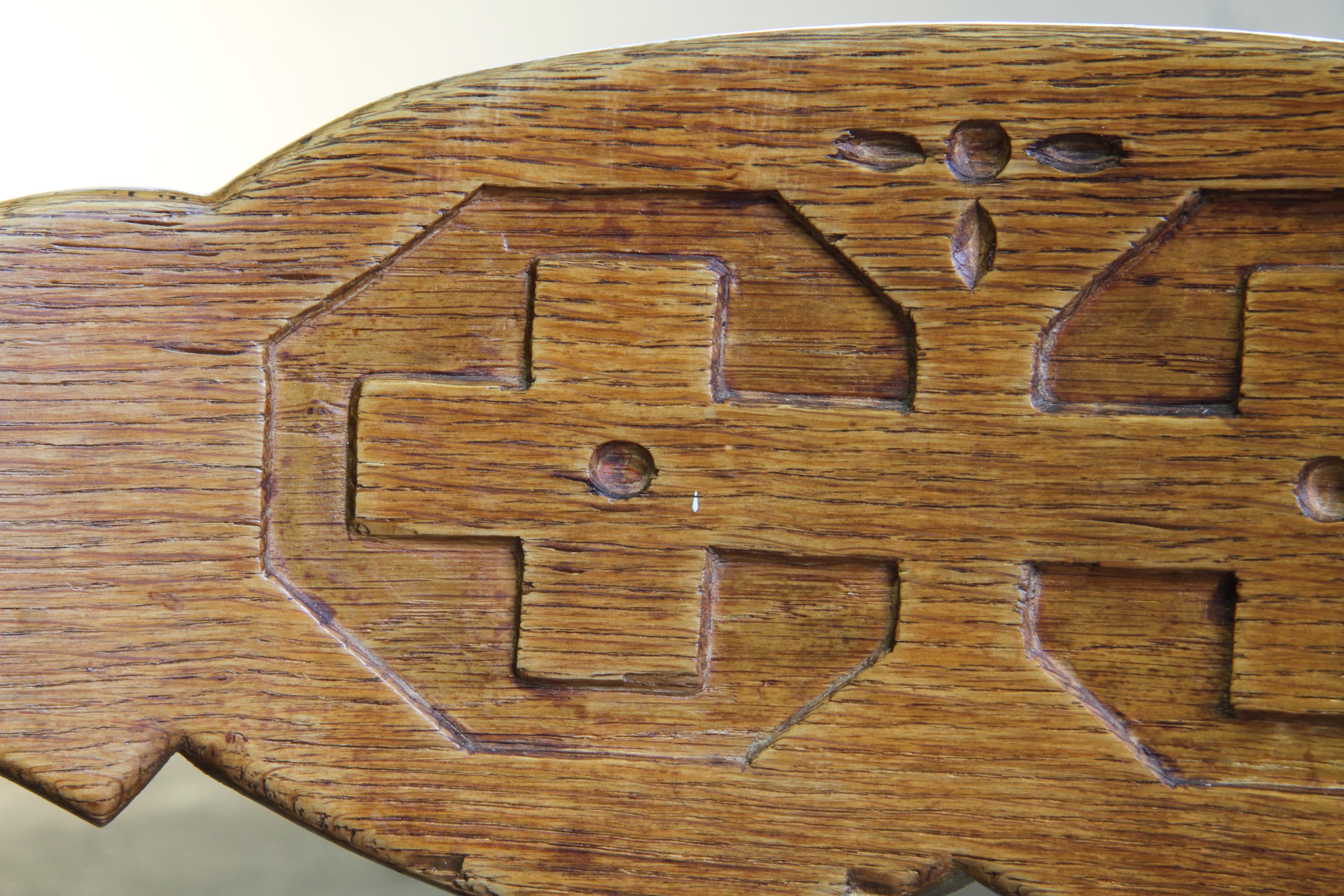 Vintage 60s Set of 6 Solid Oak Danish Design Dining Room Chairs, Kjærnulf style en vente 8