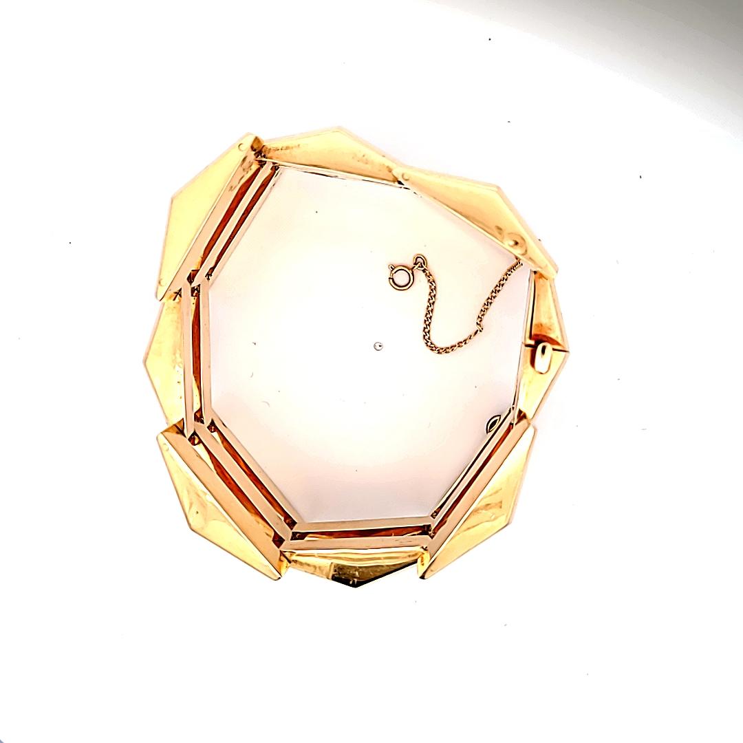 Vintage 64.80 Grammes 7.50 Inches 14 Karat Yellow Gold Link Bracelet en vente 2