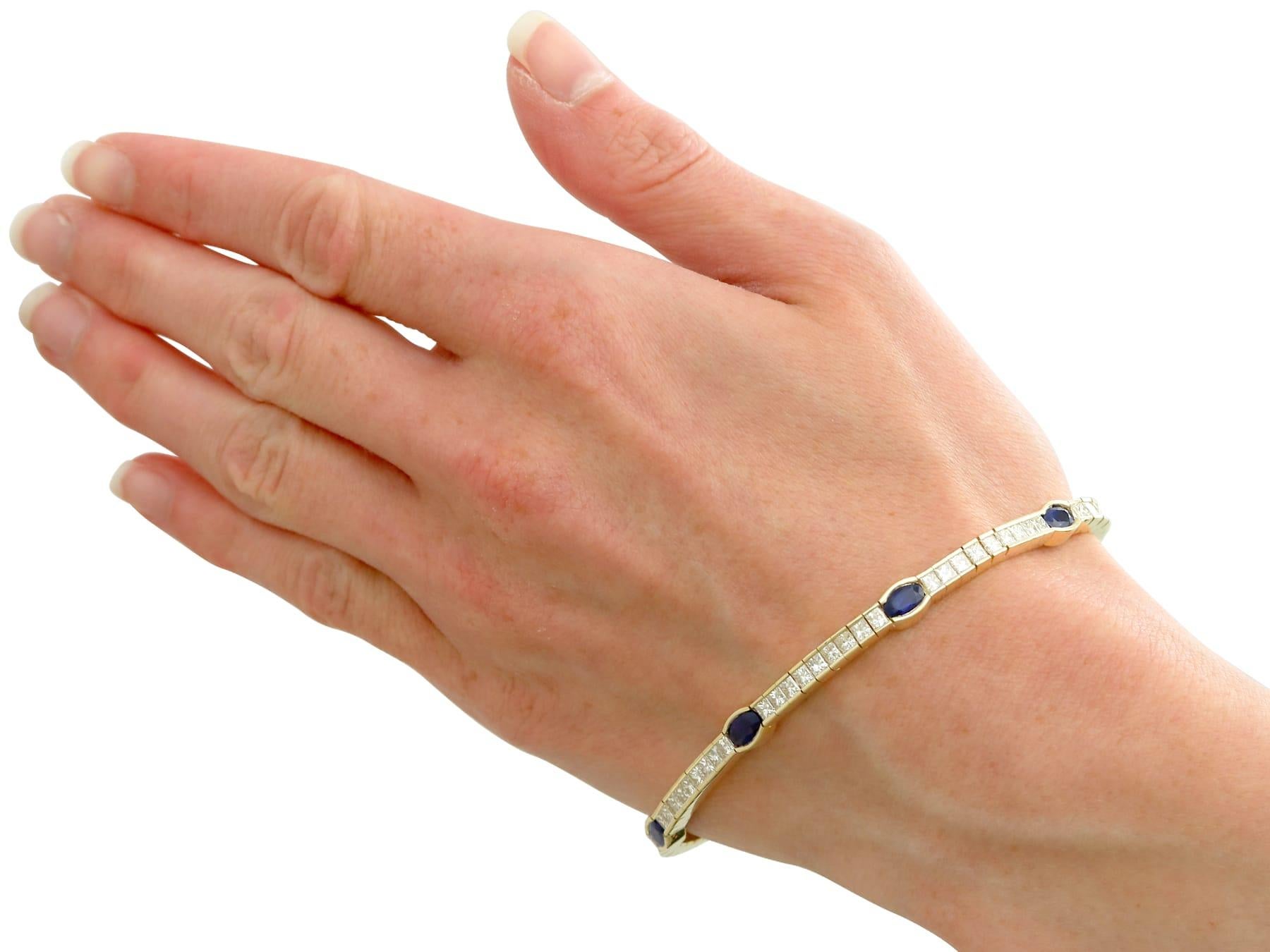 Set di gioielli d'epoca in oro giallo 18k con zaffiro da 6,49 carati e diamante da 5,82 carati in vendita 13