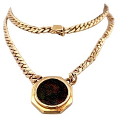 Vintage 66.68 Grams 14 Karat Yellow Gold Pendant Necklace