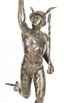 Vintage Bronze Sculpture of Mercury Hermes, 20th Century