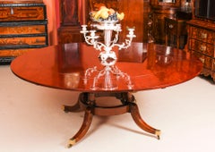 Vintage Mahogany Jupe Dining Table and Leaf Cabinet, Mid-20th Century