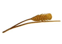 Vintage 7" Massive YVES SAINT LAURENT Ysl by Robert Goossens Wheat Brooch