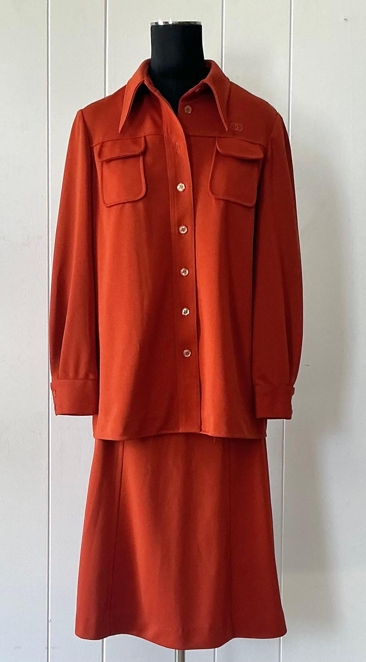 Step into effortless 1970s sophistication with this rare vintage Givenchy Sport double knit combo, a stunning example of casual luxury from the iconic French fashion house. Designed under the Givenchy Sport label, this ensemble blends comfort and