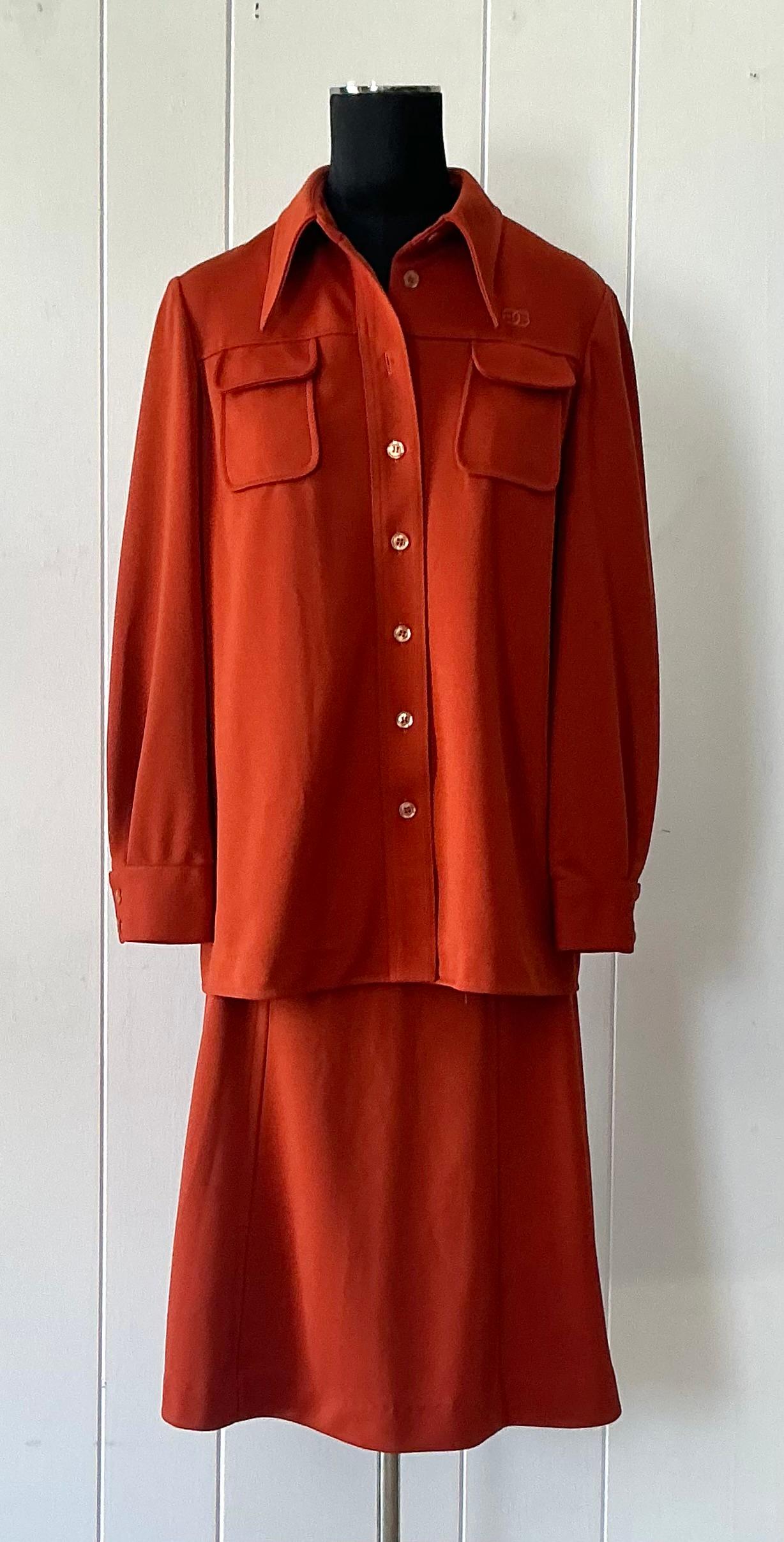 Red Vintage 70 Givenchy Sport Double Knit Combo For Sale