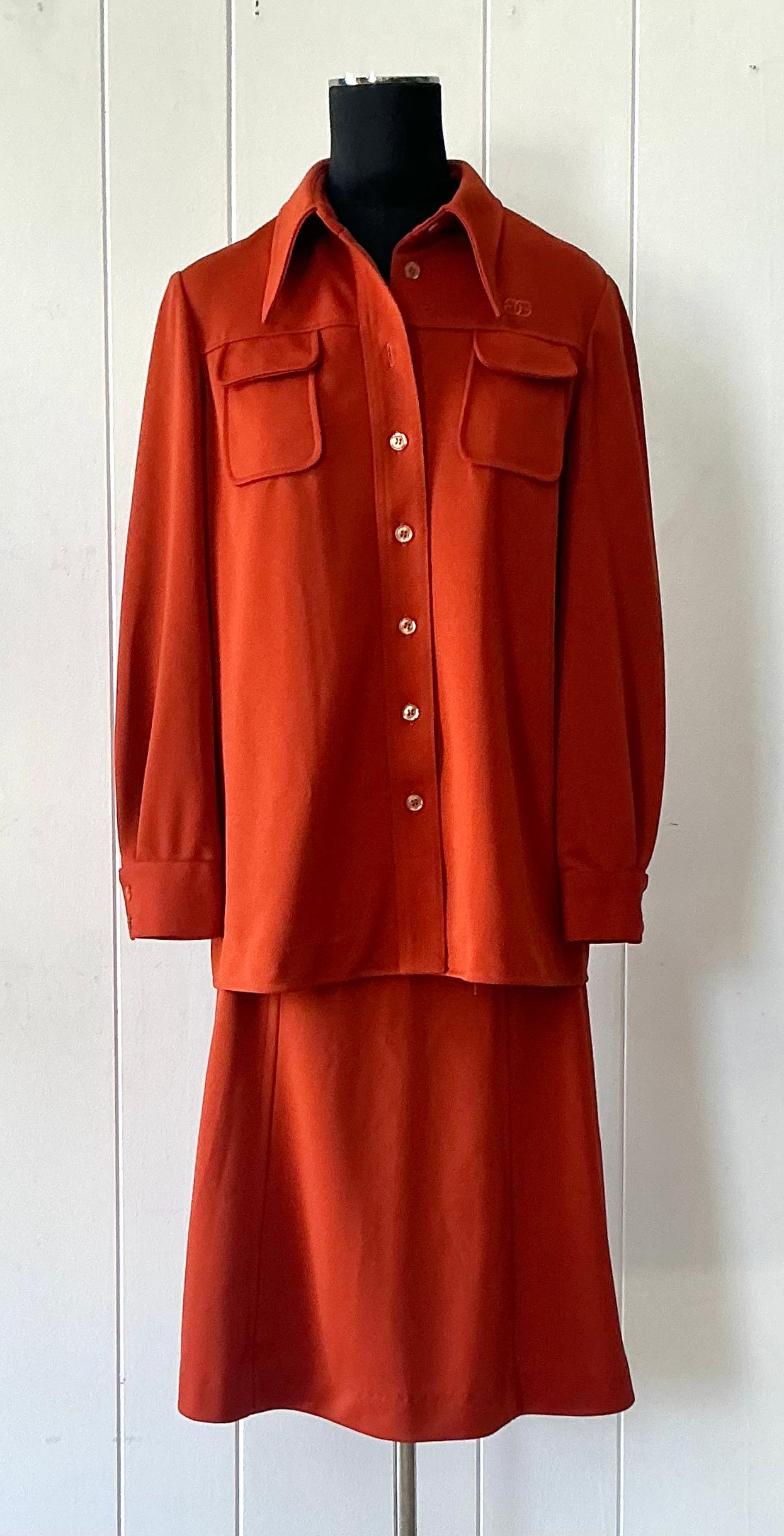 Vintage 70 Givenchy Sport Double Knit Combo In Good Condition For Sale In West Palm Beach, FL