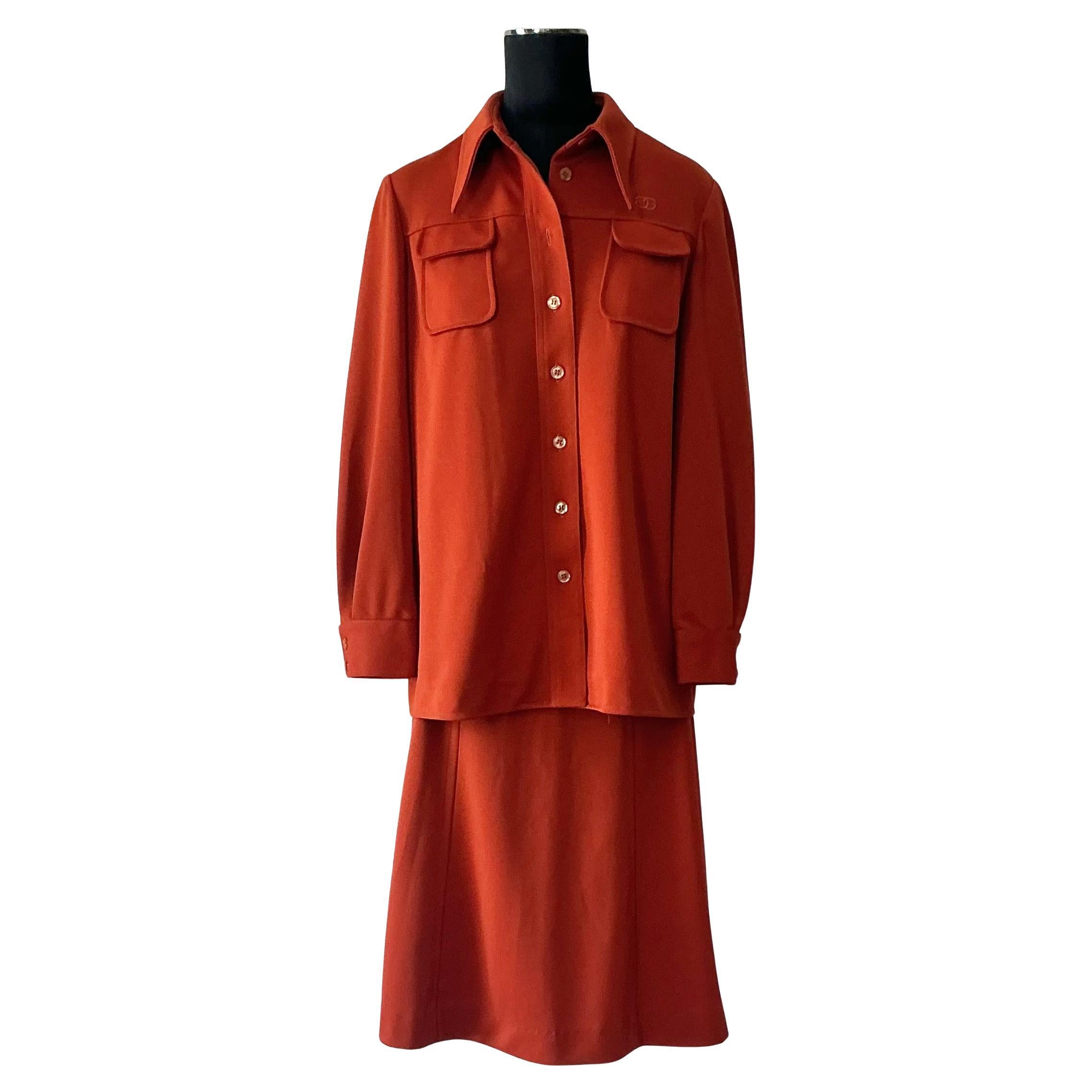 Vintage 70 Givenchy Sport Double Knit Combo For Sale