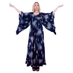 Vintage 70s angel sleeve dress