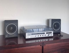 Vintage 70s Atomic Era Space Age Europhone Stereo Turntable with player recorder