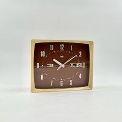 Vintage 70’s Clock with Flip Calendar by ODO France - Space Age Charming Decor