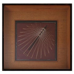 Scultura da parete vintage degli anni '70 - firmata e datata